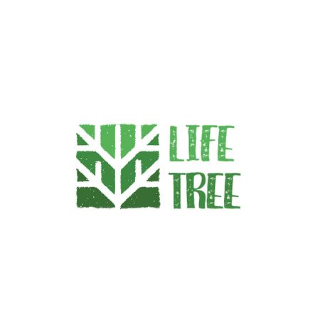 Platilla de diseño Ecological Organization with Logo with Tree in Green Animated Logo