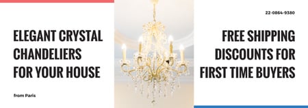 Elegant crystal Chandelier offer Tumblr Šablona návrhu