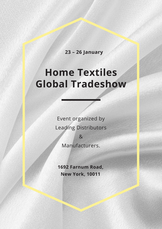 Home textiles global Tradeshow Poster Modelo de Design