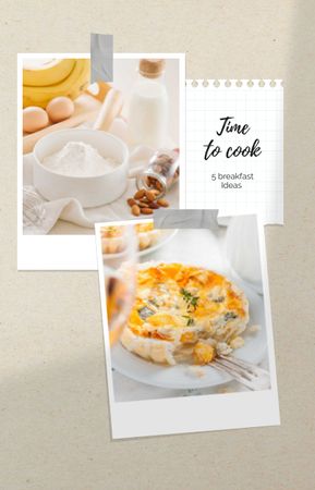 Plantilla de diseño de Ideas de recetas de Tasty Pie IGTV Cover 