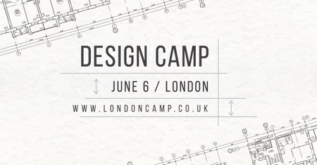 Design camp in London Facebook AD Design Template
