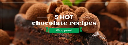 Platilla de diseño Confectionery Recipe Delicious Chocolate Cake Tumblr