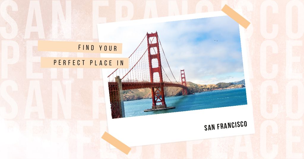 Modèle de visuel San Francisco cityscape - Facebook AD