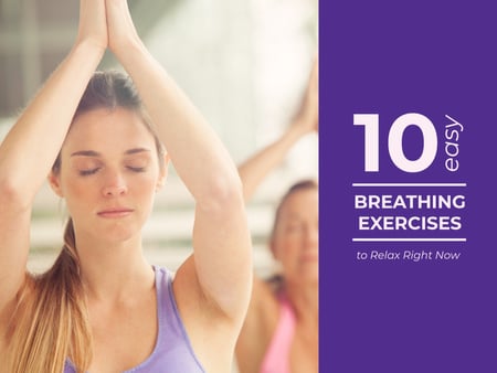 Template di design Easy breathing exercises Presentation