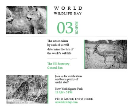 World wildlife day Medium Rectangle Modelo de Design