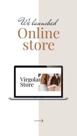 Designvorlage Online Fashion store ad für Mobile Presentation