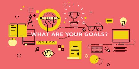 Defining Goals in Education Image Design Template