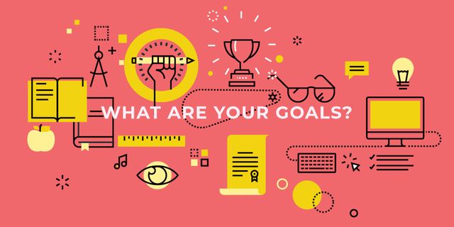 Defining Goals in Education Image Design Template