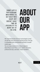 Sports App promotion with Woman training