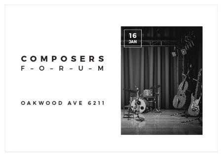 Composers Forum in Clayton Residence Card Design Template
