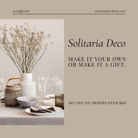 Designvorlage Decor items Special Offer für Instagram