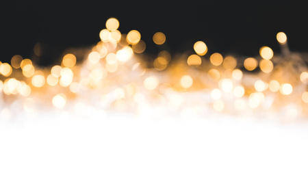 Glare of golden glittering lights Zoom Background Design Template