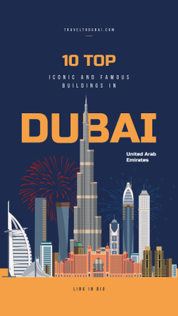 Platilla de diseño Dubai city view Instagram Story