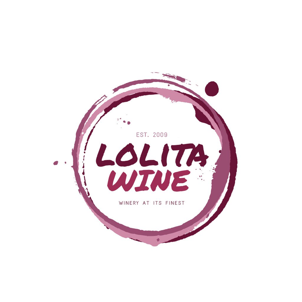 Wine Store Ad with Red Glass Print Logo – шаблон для дизайну