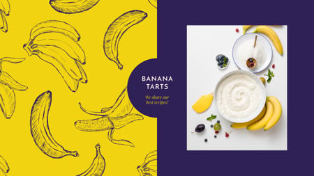 Template di design Cooking banana dessert Youtube