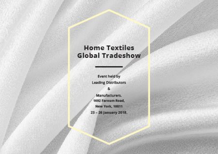 Home textiles global tradeshow Card Modelo de Design