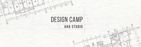 Template di design Design camp in London Twitter