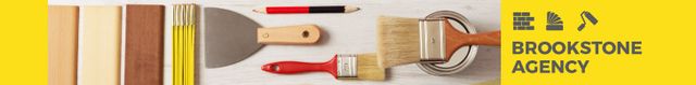 Ontwerpsjabloon van Leaderboard van Tools for Home Renovation in Yellow