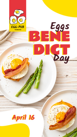Plantilla de diseño de Eggs Benedict day Instagram Story 