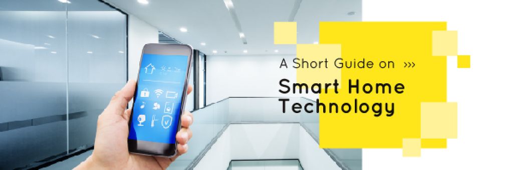 Szablon projektu Smart Home Application on Screen Email header