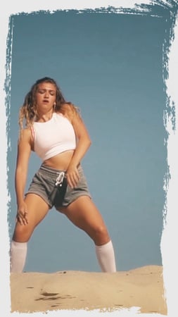 Young Girl Twerking TikTok Video Design Template
