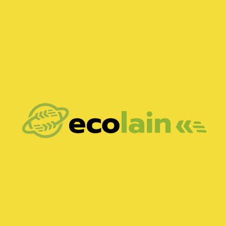 Ontwerpsjabloon van Animated Logo van Eco Company Ad Earth with Ears