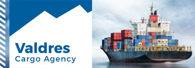 Cargo Agency Ad Ship with Containers Tumblr – шаблон для дизайна