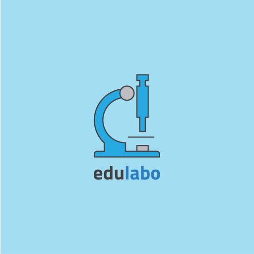 Laboratory Equipment Microscope Icon In Blue 