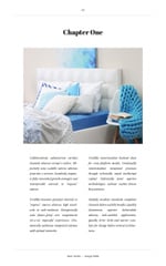 Home Textiles Cozy Interior in Blue Colors