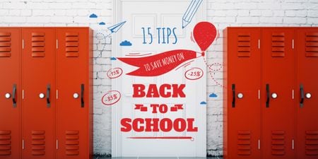 Tips for Saving Money While Preparing for School Image Modelo de Design