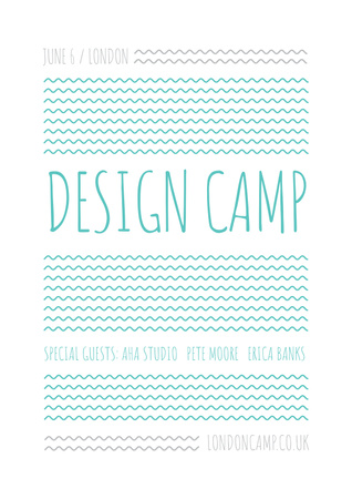 Modèle de visuel Design camp in London - Poster