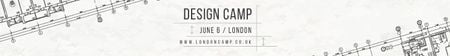 Platilla de diseño Design camp in London Leaderboard