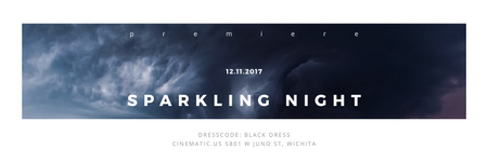 Sparkling night event Twitter Modelo de Design
