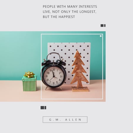 Plantilla de diseño de Cita sobre personas con muchos intereses. Instagram 