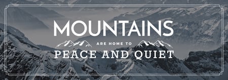 Journey Offer Mountains Icon in White Tumblr Design Template