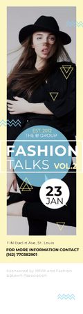 Fashion talks poster Skyscraper – шаблон для дизайну