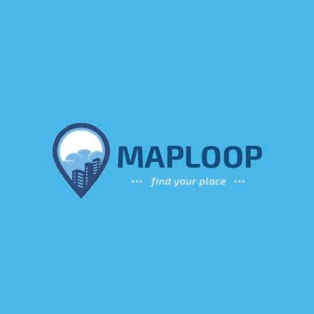 Ontwerpsjabloon van Animated Logo van Makelaar met stad in kaart Pin