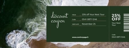 Discount Offer on Travel Tour with Seacoast Couponデザインテンプレート