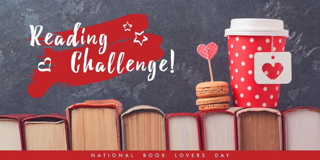 Happy National Book Lovers Day Image Πρότυπο σχεδίασης