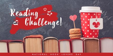 Happy National Book Lovers Day Image Design Template