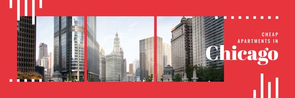 Real Estate in Chicago Twitter Design Template