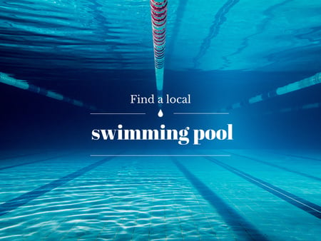 Local swimming pool Ad Presentation Design Template