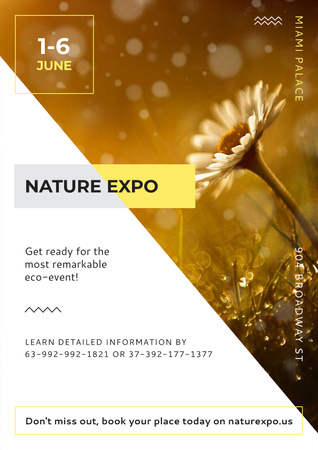 Nature Expo Annoucement Poster tervezősablon