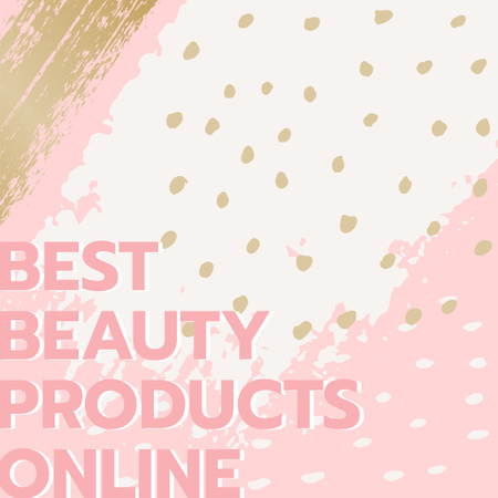 Szablon projektu Beauty Guide Paint Smudges in Pink Instagram