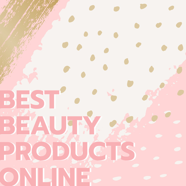 Beauty Guide Paint Smudges in Pink Instagram tervezősablon