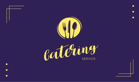 Szablon projektu Catering Food Service Offer Business card