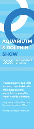 Aquarium & Dolphin show Skyscraper – шаблон для дизайна