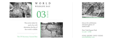 World Wildlife Day Animals in Natural Habitat Tumblr – шаблон для дизайну