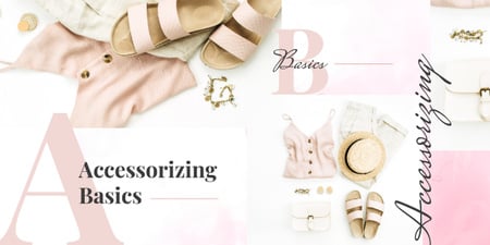Offer Basic Stylish Accessories for Fashionable Look Image Design Template