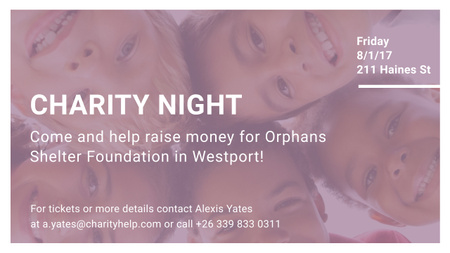 Corporate Charity Night Youtube Design Template